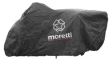 MORETTI κουκούλα μηχανής LXMA2753 με θήκη, L 246x104x127cm, μαύρη