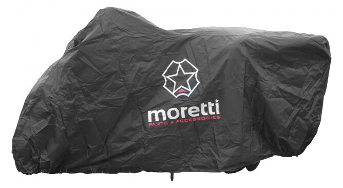 MORETTI κουκούλα μηχανής LXMA2753 με θήκη, L 246x104x127cm, μαύρη 3 MORETTI κουκούλα μηχανής LXMA2753 με θήκη, L 246x104x127cm, μαύρη