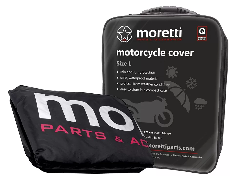MORETTI κουκούλα μηχανής LXMA2753 με θήκη, L 246x104x127cm, μαύρη 5 MORETTI κουκούλα μηχανής LXMA2753 με θήκη, L 246x104x127cm, μαύρη - Image 3
