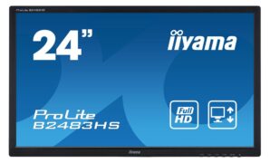 IIYAMA used οθόνη B2483HS LED, 24" Full HD, VGA/HDMI/DisplayPort, χωρίς βάση, Grade B 1