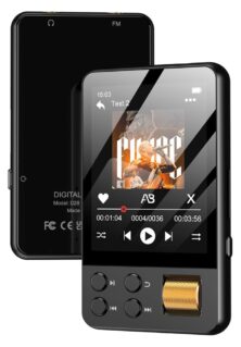 RUIZU MP3 player M19 με οθόνη αφής 2.4", 32GB, Bluetooth, μαύρο