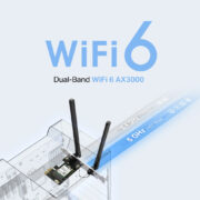MERCUSYS κάρτα δικτύου WiFi 6 & Bluetooth MA80XE, 3000Mbps AX3000, PCIe, V2.0 4