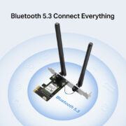 MERCUSYS κάρτα δικτύου WiFi 6 & Bluetooth MA80XE, 3000Mbps AX3000, PCIe, V2.0 6