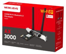 MERCUSYS κάρτα δικτύου WiFi 6 & Bluetooth MA80XE, 3000Mbps AX3000, PCIe, V2.0 7