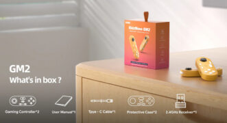 MECOOL σετ ασύρματων motion gamepad KidzMove GM2 για smart TV & TV Box, κίτρινο, 2τμχ 5