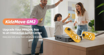 MECOOL σετ ασύρματων motion gamepad KidzMove GM2 για smart TV & TV Box, κίτρινο, 2τμχ 12