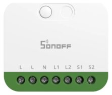 SONOFF smart διακόπτης MINI DUO, 2 κανάλια, WiFi, συμβατός με Matter, 16A, λευκός