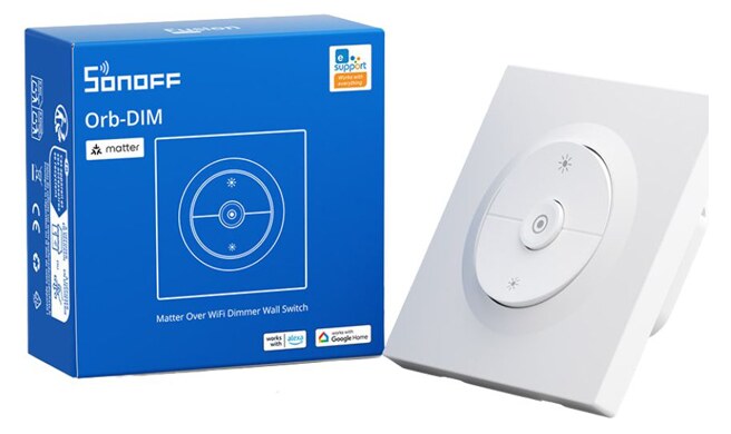 SONOFF smart επιτοίχιος διακόπτης dimmer Orb-DIM, WiFi, Matter, 400W, λευκός 6 SONOFF smart επιτοίχιος διακόπτης dimmer Orb-DIM, WiFi, Matter, 400W, λευκός - Image 4