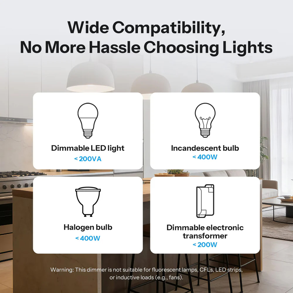 SONOFF smart επιτοίχιος διακόπτης dimmer Orb-DIM, WiFi, Matter, 400W, λευκός 10 SONOFF smart επιτοίχιος διακόπτης dimmer Orb-DIM, WiFi, Matter, 400W, λευκός - Image 8