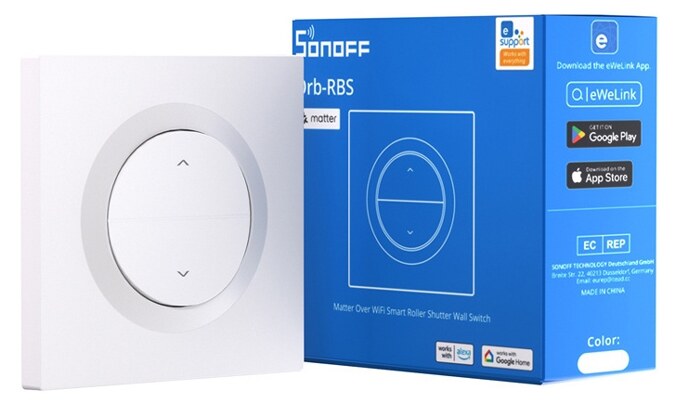 SONOFF smart επιτοίχιος διακόπτης ρολών Orb-RBS, WiFi, Matter, 1A, λευκός 6 SONOFF smart επιτοίχιος διακόπτης ρολών Orb-RBS, WiFi, Matter, 1A, λευκός - Image 4
