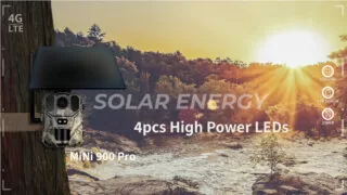 SUNTEK smart ηλιακή κάμερα κυνηγού Mini 900 Pro, PIR, 4G, 30MP/2K, SD, IP65 2