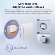 SONOFF smart διακόπτης MINIR4, 2 κανάλια, WiFi, 10A, λευκός 2