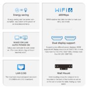 BEELINK mini PC Mini S12 Pro, Intel N100, 12GB, 512GB M.2, Windows 11 Pro 12