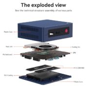 BEELINK mini PC Mini S12 Pro, Intel N100, 12GB, 512GB M.2, Windows 11 Pro 13