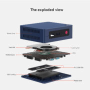 BEELINK mini PC Mini S13, Intel N150, 12GB, 512GB M.2, Windows 11 Pro 3