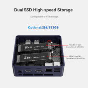 BEELINK mini PC Mini S13, Intel N150, 12GB, 512GB M.2, Windows 11 Pro 9