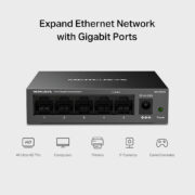 MERCUSYS desktop switch MS105GS, 5x Gigabit θύρες, V2.0 3