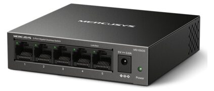 MERCUSYS desktop switch MS105GS, 5x Gigabit θύρες, V2.0 6