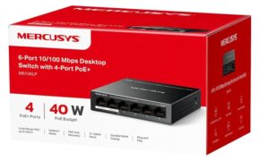 MERCUSYS Desktop Switch MS106LP, 6x 10/100 Mbps, PoE+, Ver. 1.0 7