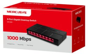MERCUSYS Desktop Switch MS108G, 8x 10/100/1000 Mbps, V.2.40 8