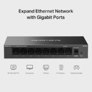 MERCUSYS desktop switch MS108GS, 8x Gigabit θύρες, V1.0 3
