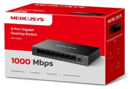 MERCUSYS desktop switch MS108GS, 8x Gigabit θύρες, V1.0 7