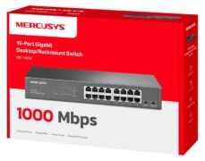 MERCUSYS desktop/rackmount switch MS116GS, 16x Gigabit θύρες, V1.0 8