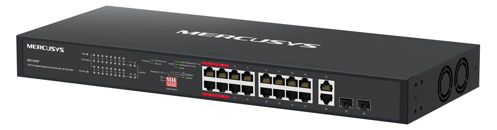MERCUSYS rackmount switch MS120GP, 20x Gigabit θύρες, PoE+, V1.0 5 MERCUSYS rackmount switch MS120GP, 20x Gigabit θύρες, PoE+, V1.0 - Image 3
