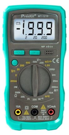 PROSKIT ψηφιακό πολύμετρο MT-1210, μέτρηση AC/DC