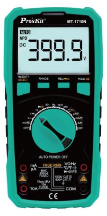 PROSKIT ψηφιακό πολύμετρο MT-1710N, μέτρηση AC/DC, True RMS, NCV