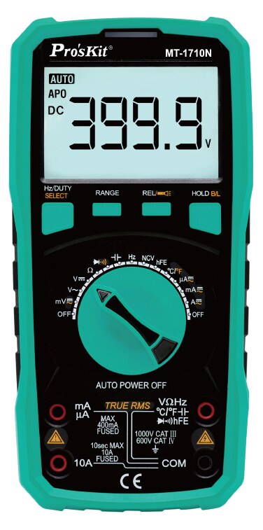 PROSKIT ψηφιακό πολύμετρο MT-1710N, μέτρηση AC/DC, True RMS, NCV 3 PROSKIT ψηφιακό πολύμετρο MT-1710N, μέτρηση AC/DC, True RMS, NCV