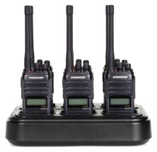 Dynascan LP-50 pack 6 επαγγελματικοί ασύρματοι PMR-446 IP67 με πολλαπλό φορτιστή 6 θέσεων