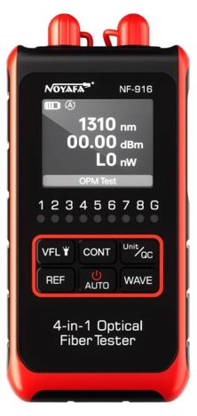 NOYAFA tester καλωδίων οπτικής ίνας NF-916, 850-1650nm, -60~8dBm