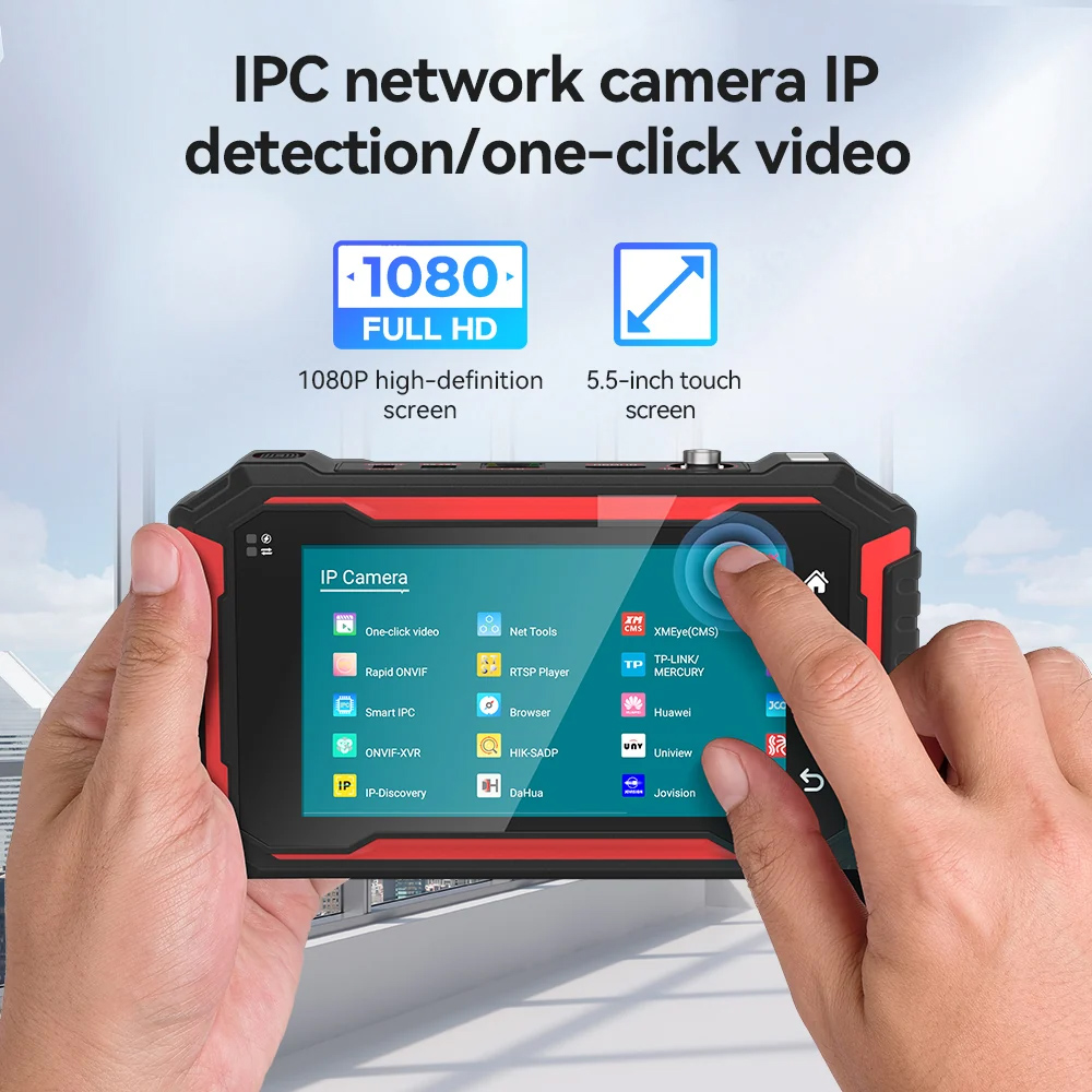 NOYAFA CCTV & IP tester NF-IPC725 με 5.5" IPS οθόνη, 8MP CVI/TVI/AHD camera test, cable tester 9 NOYAFA CCTV & IP tester NF-IPC725 με 5.5" IPS οθόνη, 8MP CVI/TVI/AHD camera test, cable tester - Image 7