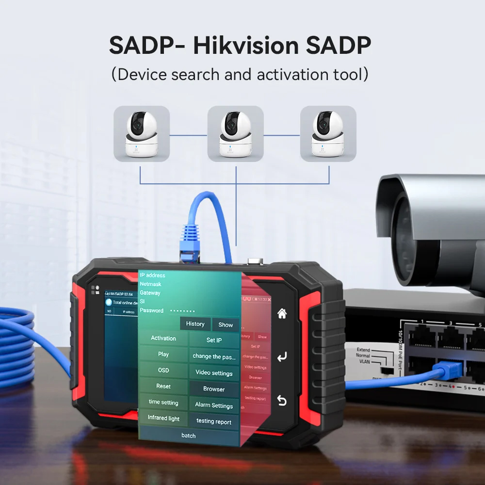 NOYAFA CCTV & IP tester NF-IPC725 με 5.5" IPS οθόνη, 8MP CVI/TVI/AHD camera test, cable tester 12 NOYAFA CCTV & IP tester NF-IPC725 με 5.5" IPS οθόνη, 8MP CVI/TVI/AHD camera test, cable tester - Image 10