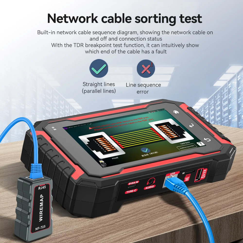 NOYAFA CCTV & IP tester NF-IPC725 με 5.5" IPS οθόνη, 8MP CVI/TVI/AHD camera test, cable tester 14 NOYAFA CCTV & IP tester NF-IPC725 με 5.5" IPS οθόνη, 8MP CVI/TVI/AHD camera test, cable tester - Image 12