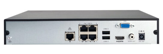 UNIARCH NVR καταγραφικό NVR-104E2-P4, H.265/H.264, 8MP, 4 κανάλια PoE 2