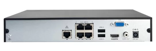UNIARCH NVR καταγραφικό NVR-104E2-P4, H.265/H.264, 8MP, 4 κανάλια PoE 2