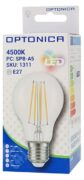 OPTONICA LED λάμπα A60 Filament 1311, 8W, 4500K, E27, 810lm 2