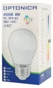 OPTONICA LED λάμπα G45 1337, 8W, 4500K, E27, 710lm 2