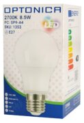 OPTONICA LED λάμπα A60 1353, 8.5W, 2700K, E27, 806lm 2