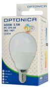 OPTONICA LED λάμπα G45 1401, 5.5W, 6000K, E14, 450lm 3