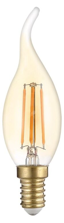 OPTONICA LED λάμπα Candle T35 Filament 1491, 4W, 2500K, E14, 400lm
