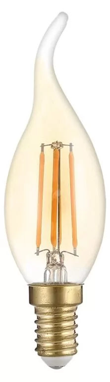 OPTONICA LED λάμπα Candle T35 Filament 1491, 4W, 2500K, E14, 400lm