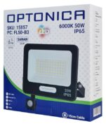 OPTONICA LED προβολέας 15857 με αισθητήρα κίνησης, 50W, 6000K, IP65 3