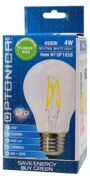 OPTONICA LED λάμπα A60 Filament 1858, 4W, 4500K, E27, 400lm 2