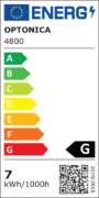 OPTONICA LED καλωδιοταινία 4800, 5050 30 SMD/m, 12V, 500lm/m, 4500K, 5m 2