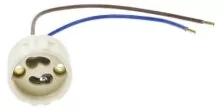 OPTONICA ντουί λάμπας GU10 με καλώδια 5187, 250V 2A, κεραμικό, λευκό