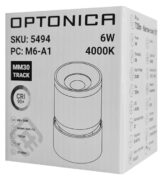 OPTONICA LED μαγνητικό φωτιστικό 5494, 6W, 4000K, μεταλλικό, μαύρο 2