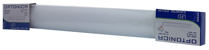 OPTONICA LED φωτιστικό Slim Batten 6674, 20W, 6000K, IP20, 1660LM, 60cm 4 OPTONICA LED φωτιστικό Slim Batten 6674, 20W, 6000K, IP20, 1660LM, 60cm - Image 2